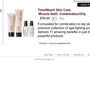 Mark Kay Skin Products